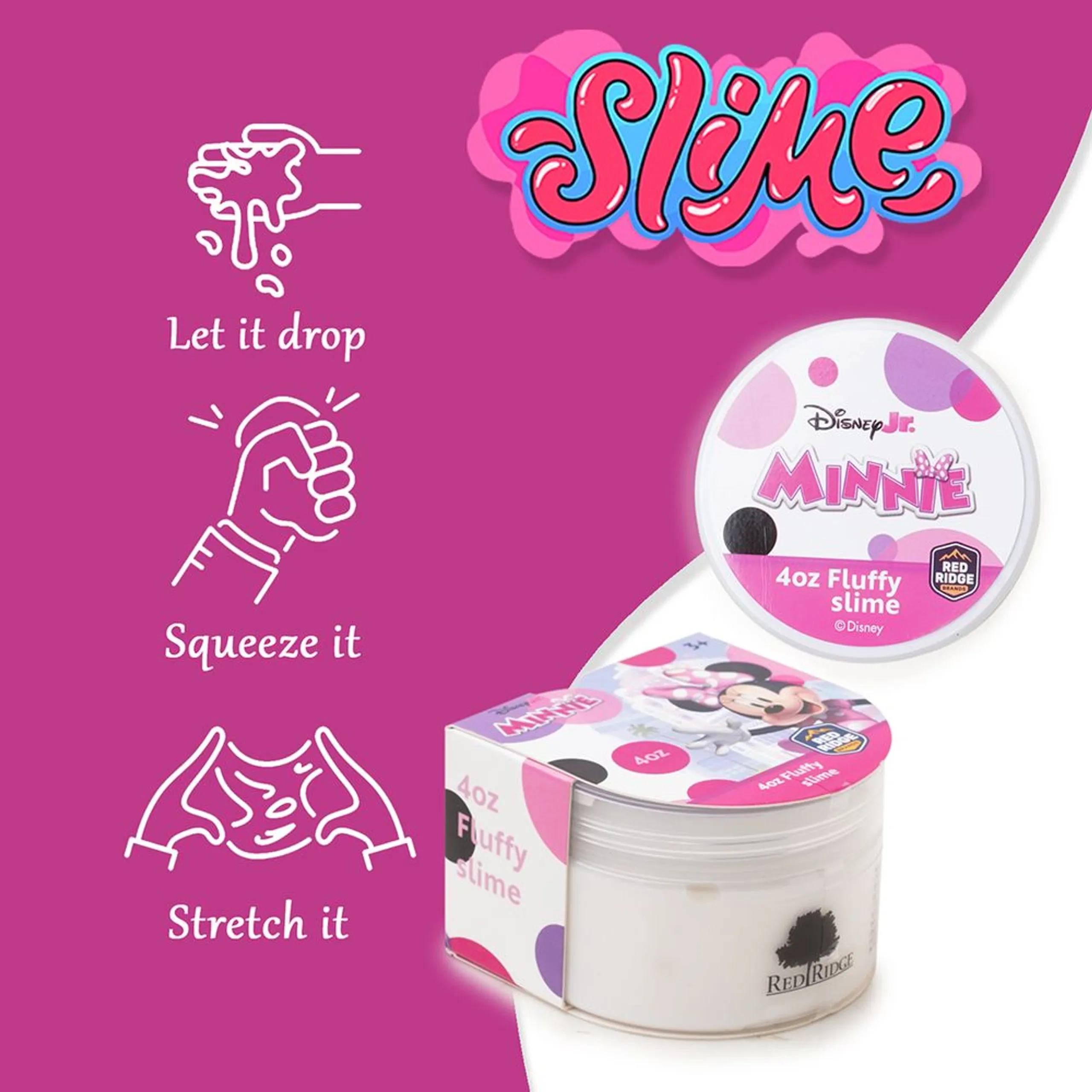 Disney Minnie Fluffy Slime - 3+ years