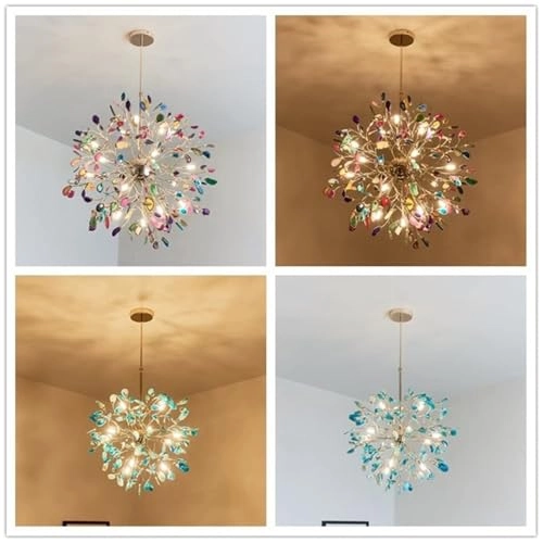 Chandelier - G4*12 Natural Colorful Agate