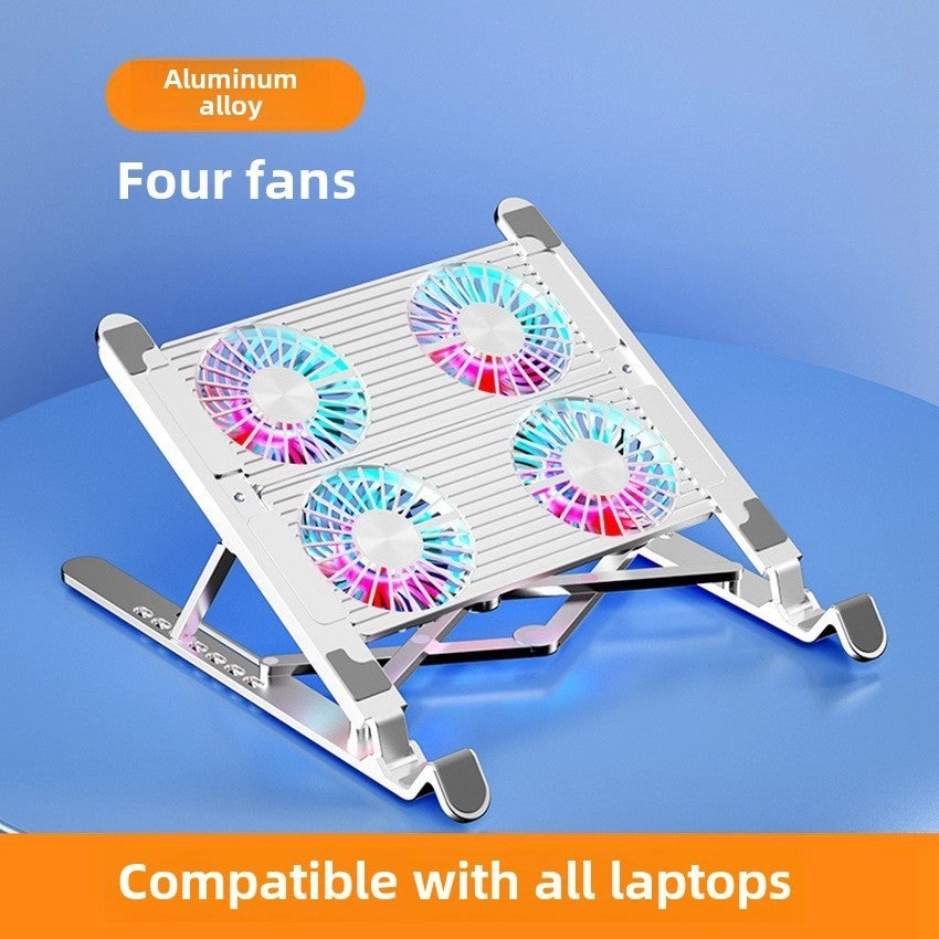 Loquat Laptop Stand - Foldable Four fan Aluminum alloy