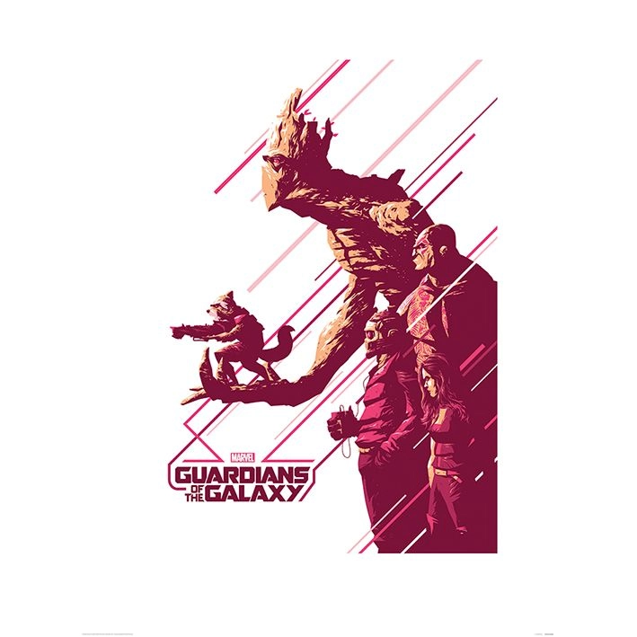 PYRAMID POSTERS Marvel Guardians Of The Galaxy Stance Art Print - 230 gsm matt-coated art paper 60 x 80 cm