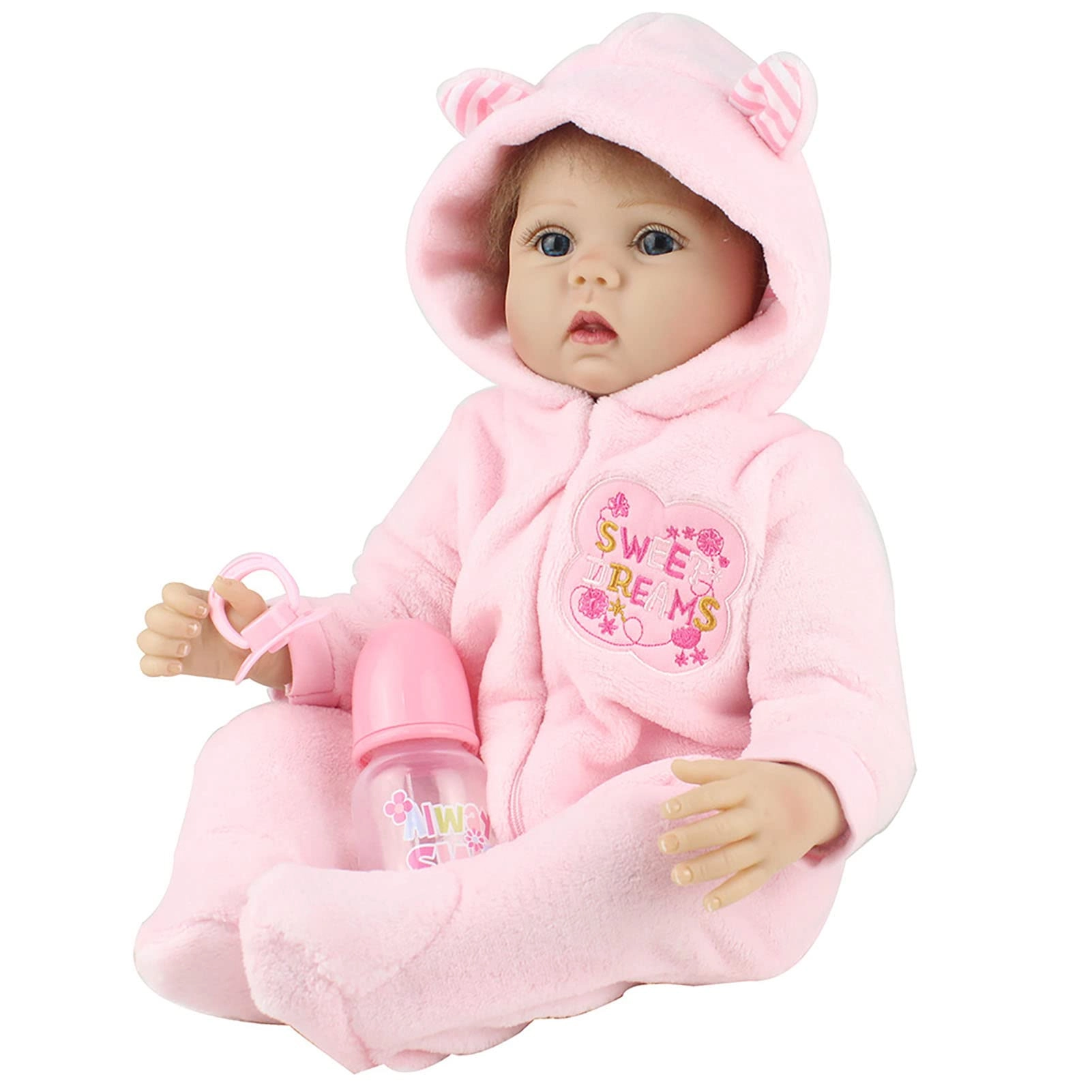Reborn Baby Doll - 55cm 22" Vinyl Cotton Body
