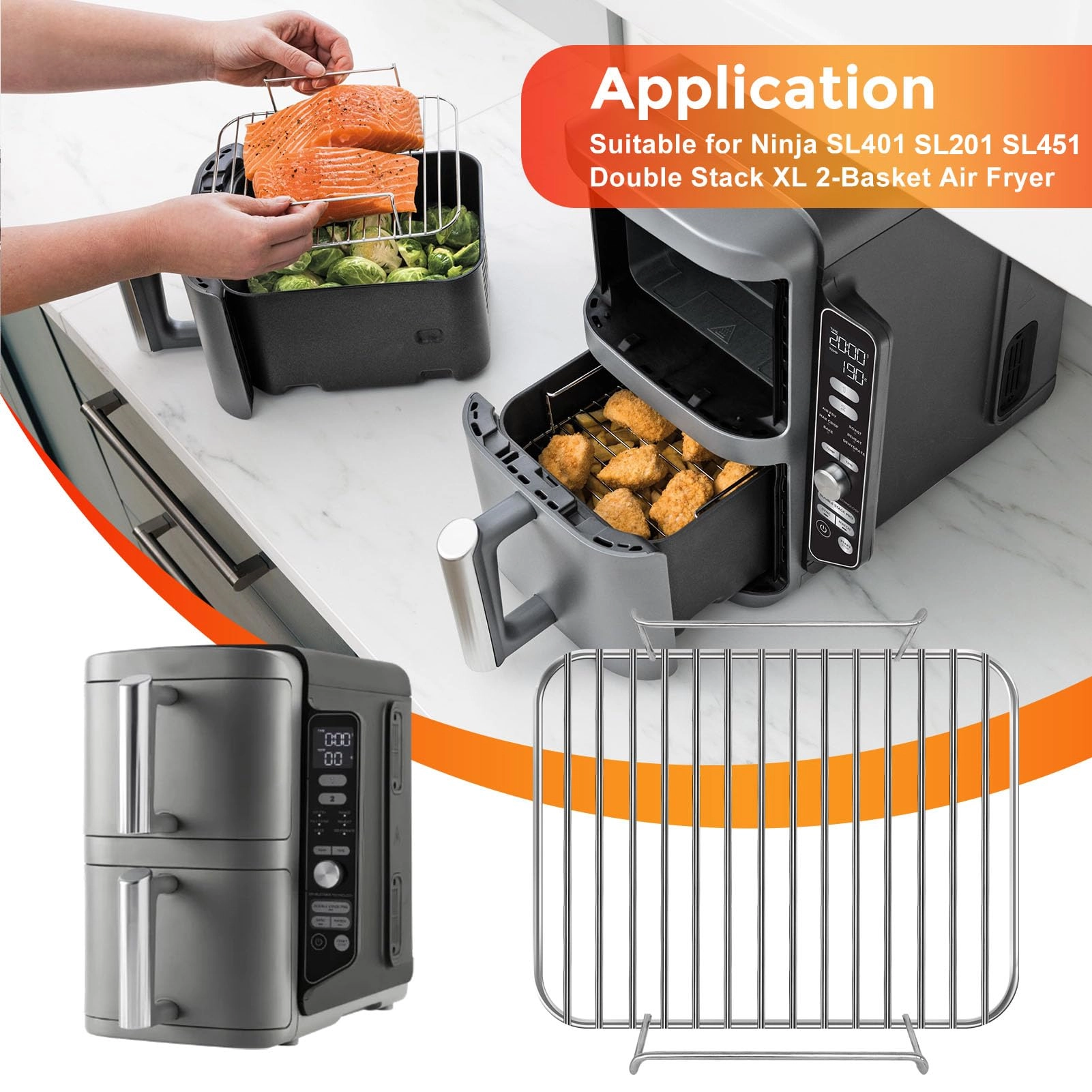 Air Fryer Rack - Stainless Steel 1 piece