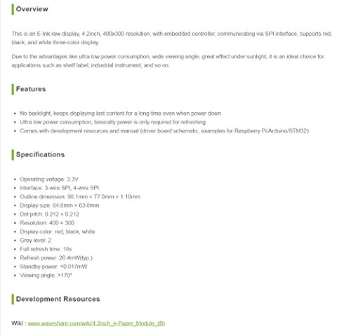 4.2inch e-Paper (B)