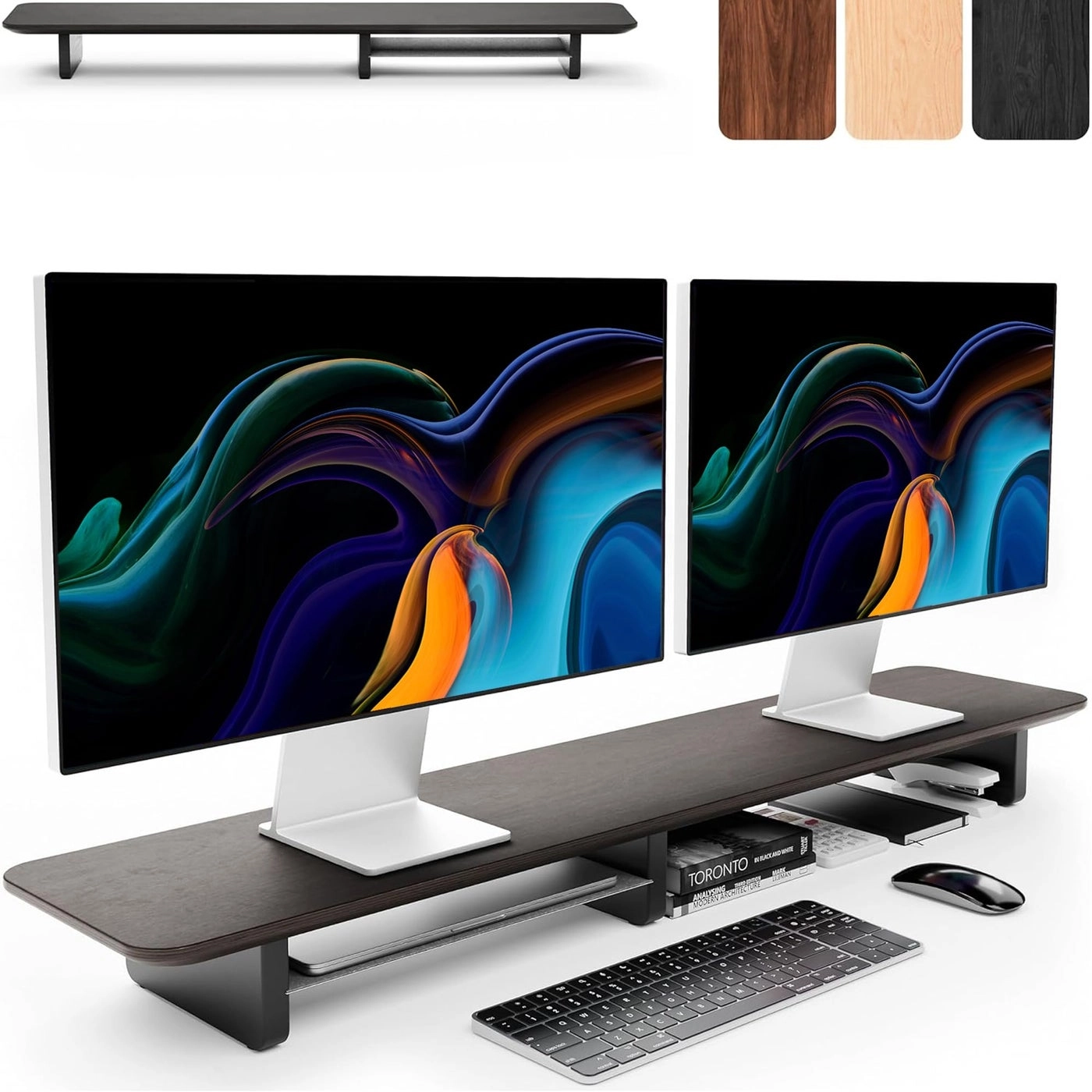 Dual Monitor Riser - 2 monitors