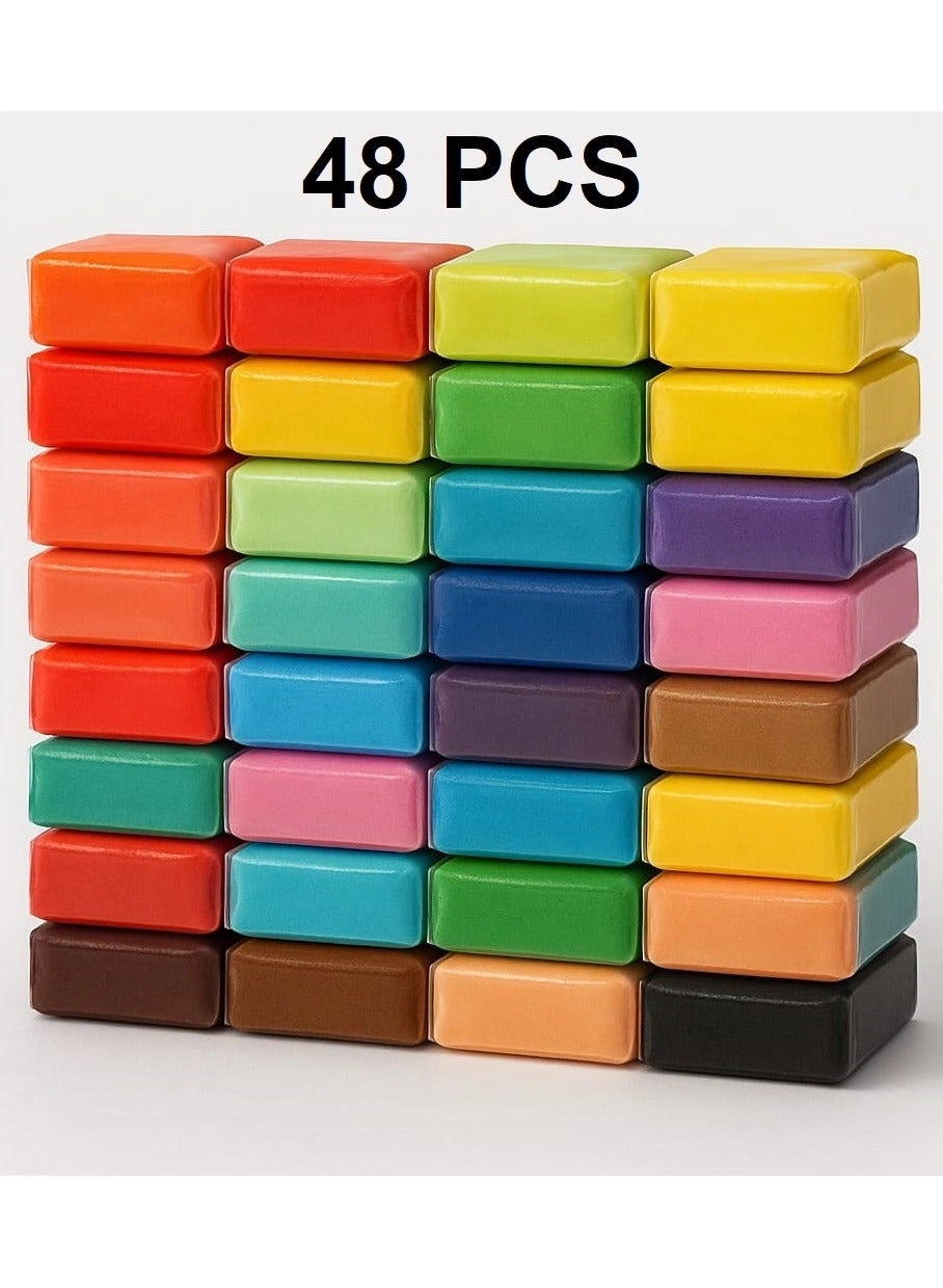 Generic Air-Dry Foam Clay - polymer clay 48 pcs.