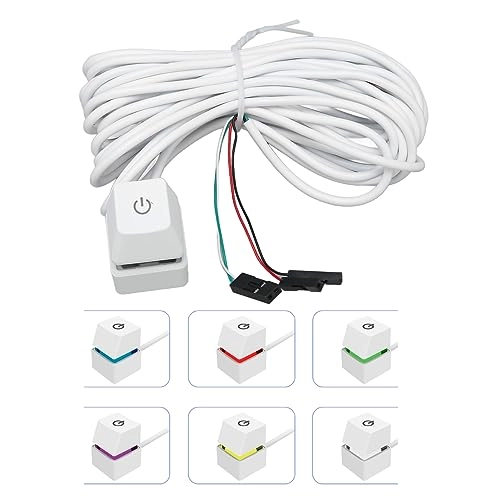 PC Power Switch - Push Button Backlit Plug and Play