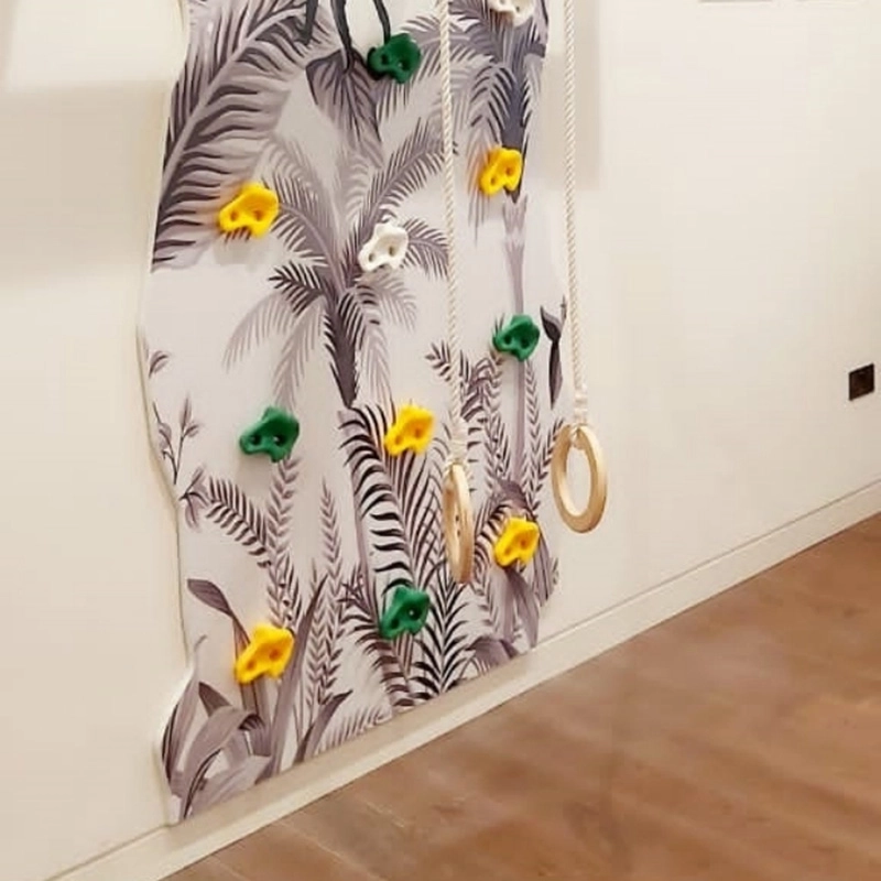 Jungle Climbing Wall - 120 x 240 cm with monkey bars