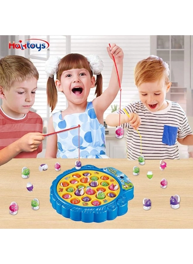 Haktoys Fishing Game Play Set - 21 Fish 4 Fishing Poles