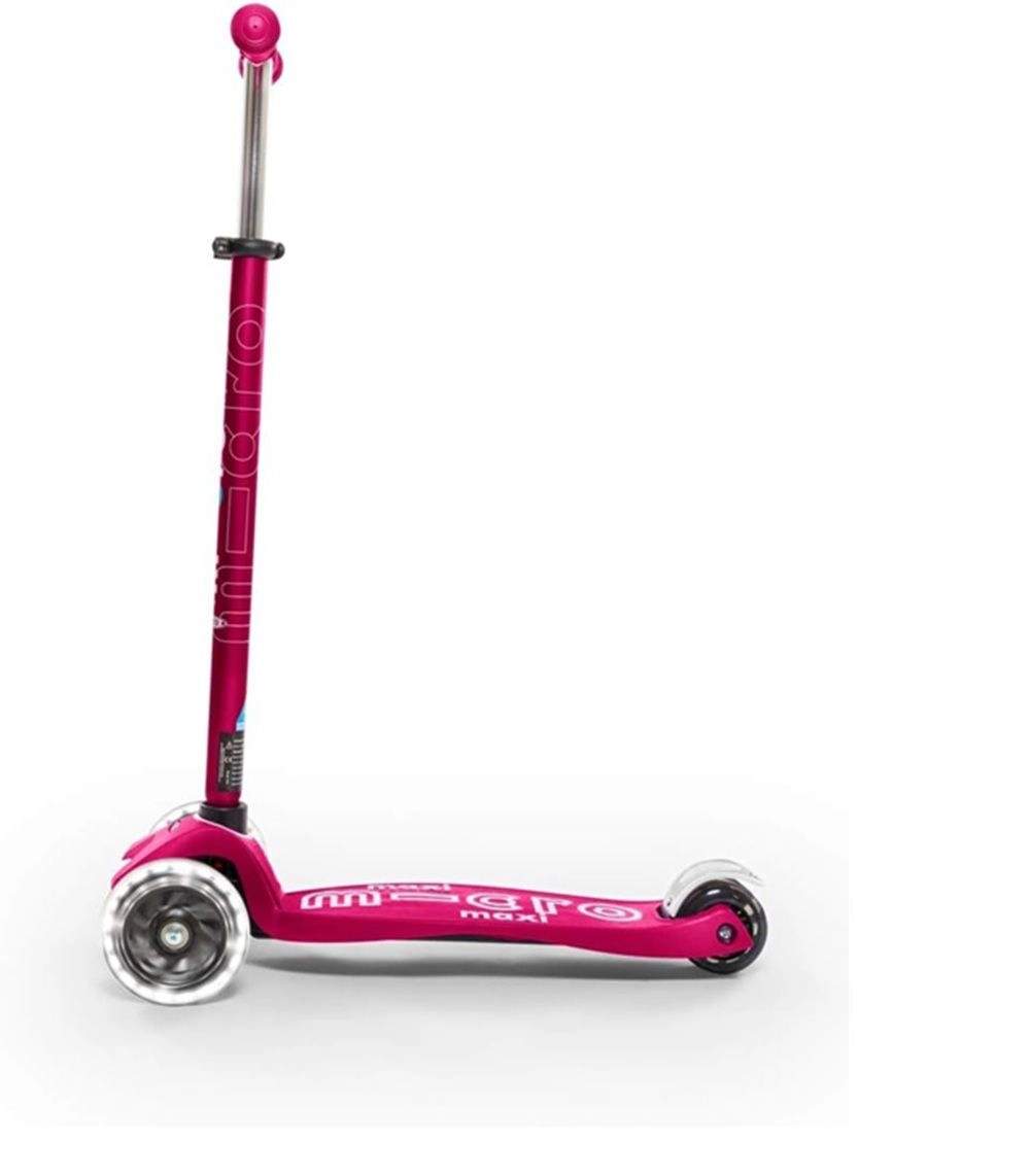 Maxi Deluxe 3-Wheel Kick Scooter – 120/80 mm LED