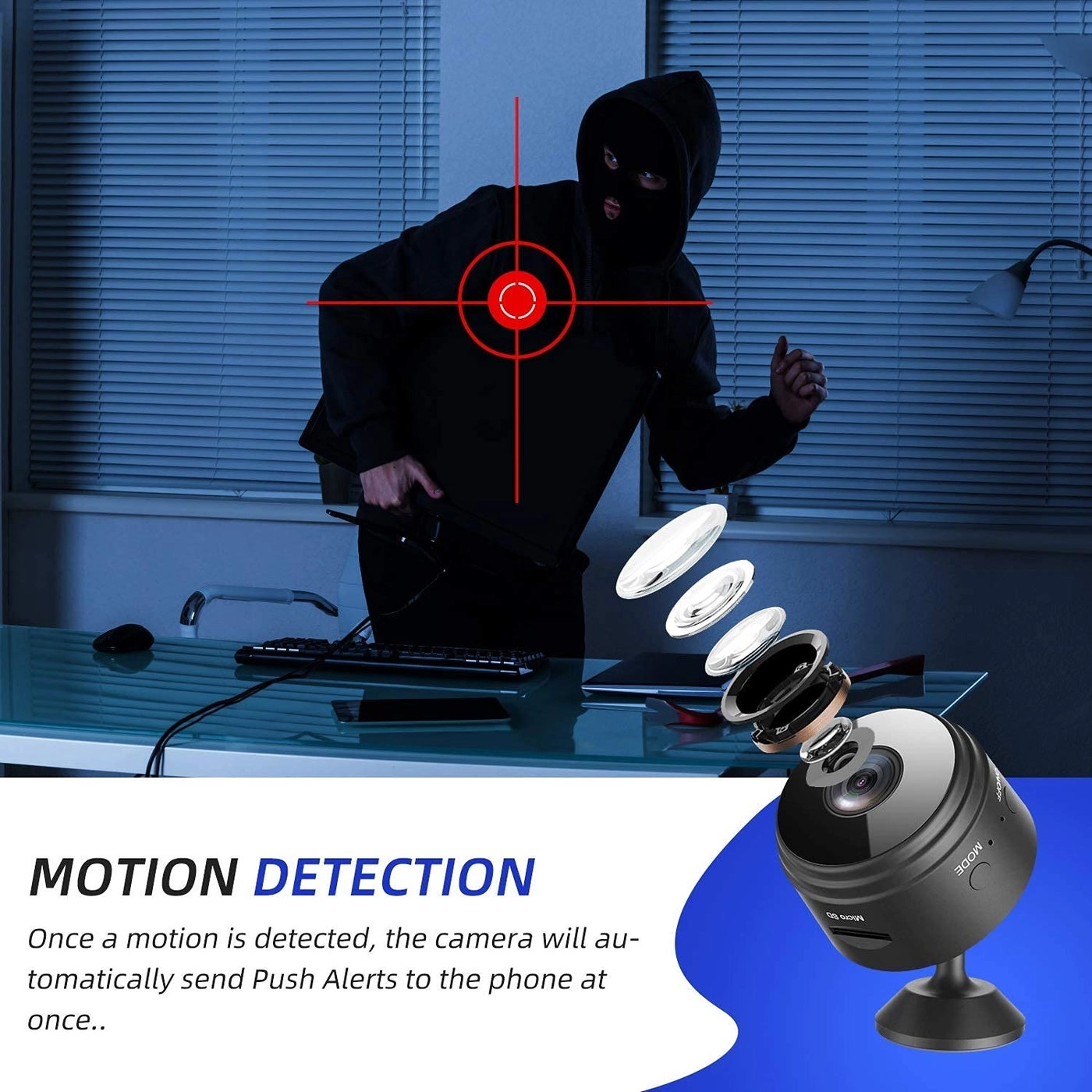 Mini WiFi Camera - 1920X1080P 30 frames per second