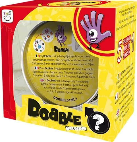 Dobble Belgium - Card Game (Dutch, English, French)