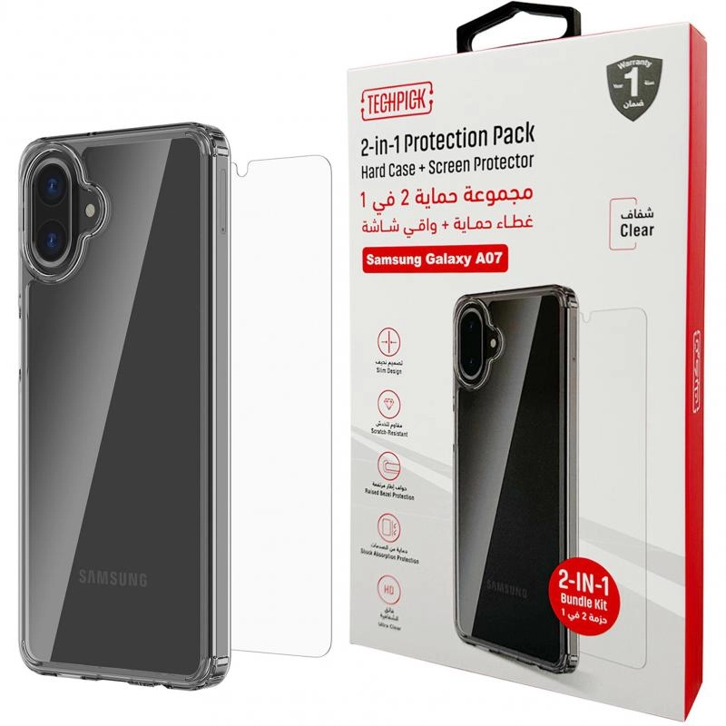 Clear Case + Tempered Glass - Clear for Samsung Galaxy A37 5G