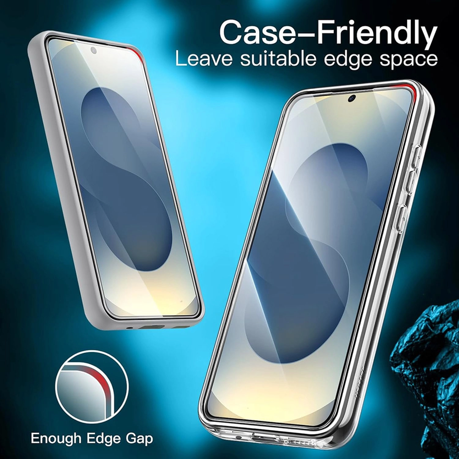 Clear Tempered Glass Screen Protector for Samsung Galaxy S25 Plus
