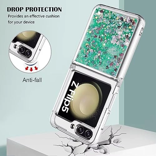 Sparkle Floating Liquid Case - Polyurethane Silicone for Samsung Galaxy Z Flip 5