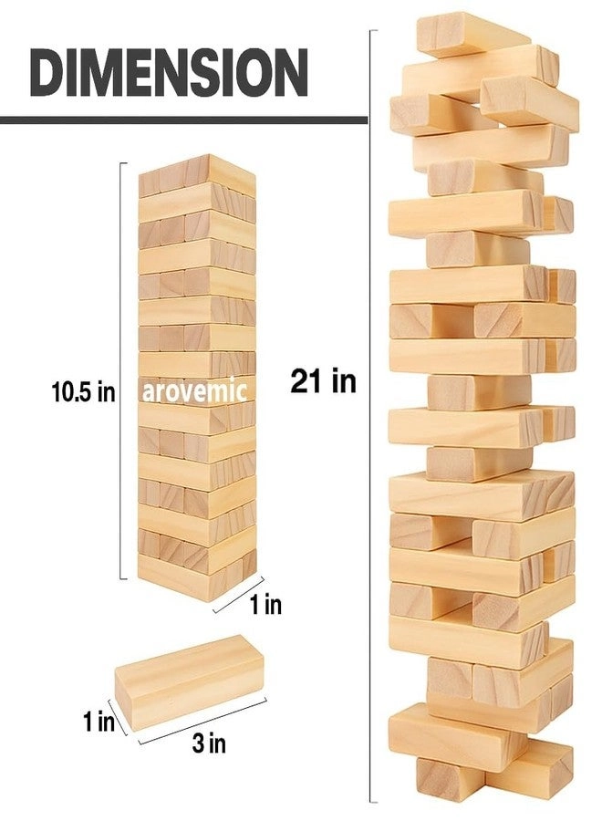 Wooden Block Tower - 39 pcs