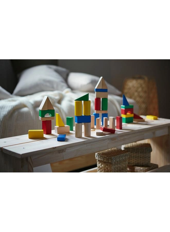Wooden Building Block Set - 40 pcs