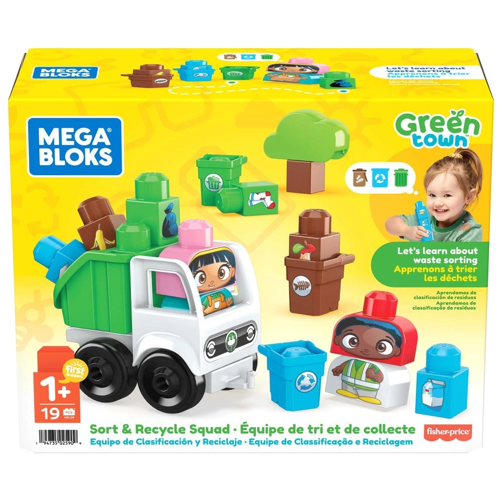 Green Town Sort And Recycle Squad Building Set - 18 pcs