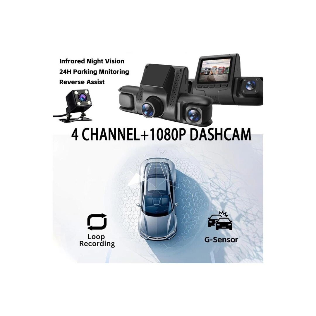 4 Camera Dash Cam - 1080P