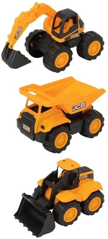 JCB Mini Trucks - 7-inch 3pcs