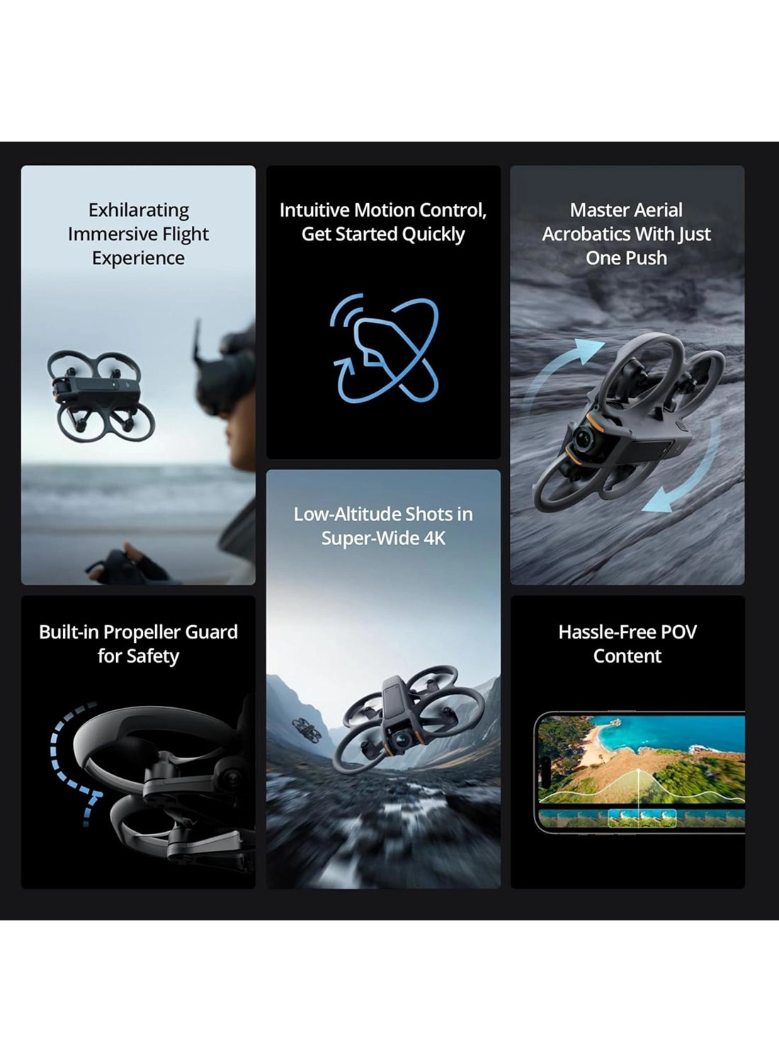 Avata 2 4K/60fps Fly More Combo (Single Battery)