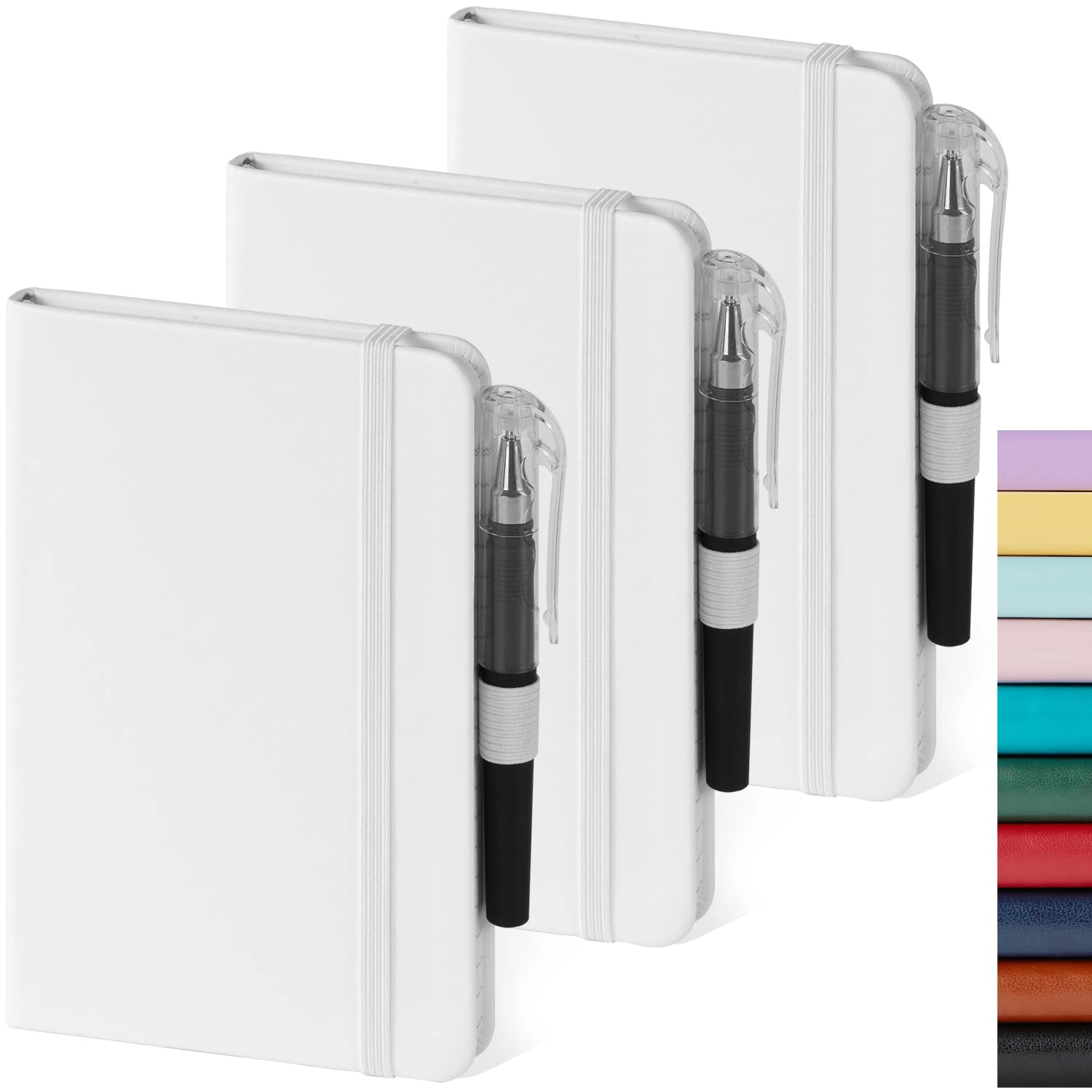 Small Notebook Journal - 68 Sheets 3 Pack Ruled