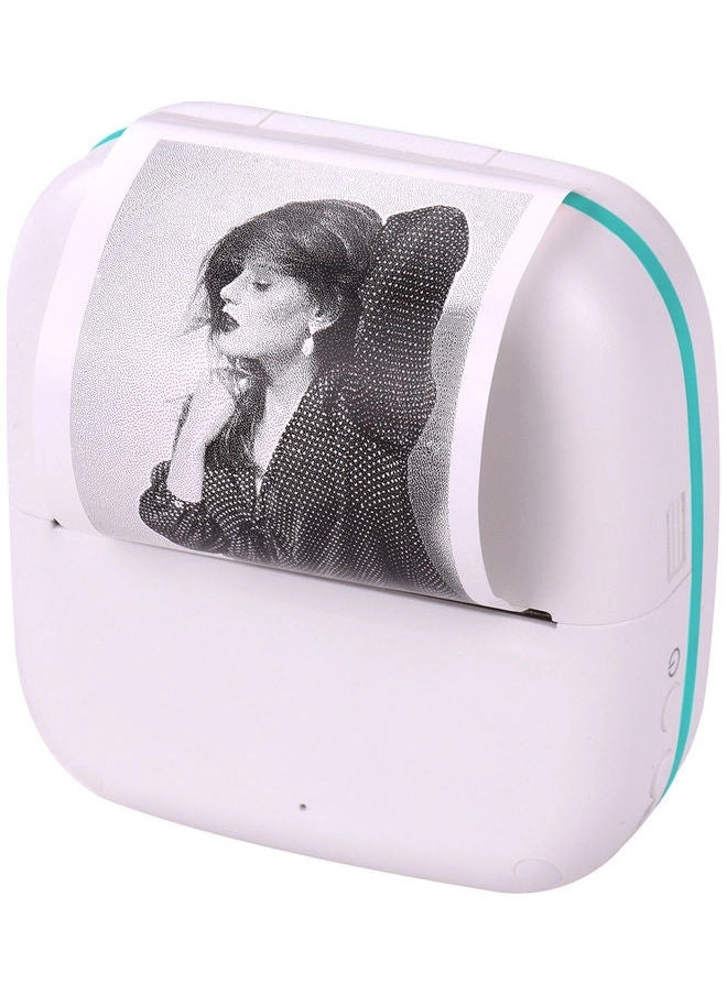 Wireless Mini Photo Printer White/Green