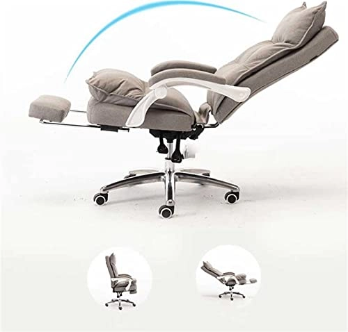 Desk Chair - PU Leather Brown High Back
