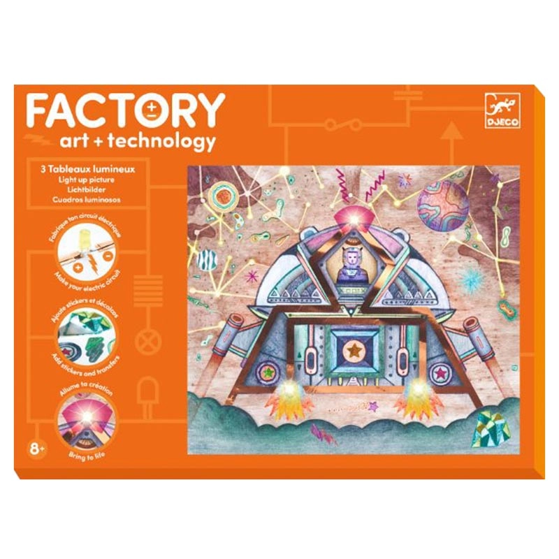 DJECO E-paper Kit Odyssey - three interactive light-up pictures
