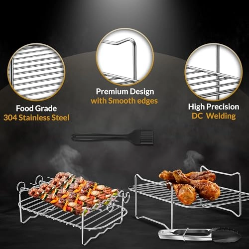 Air Fryer Rack - 304 Stainless Steel 2 Pcs