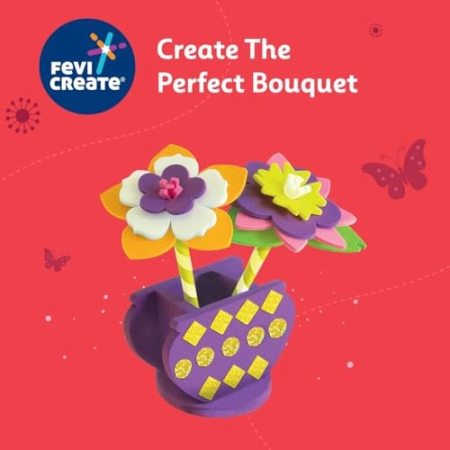 Build-n-Create Foam-Tastic Flower Bouquet Kit - 5+ years
