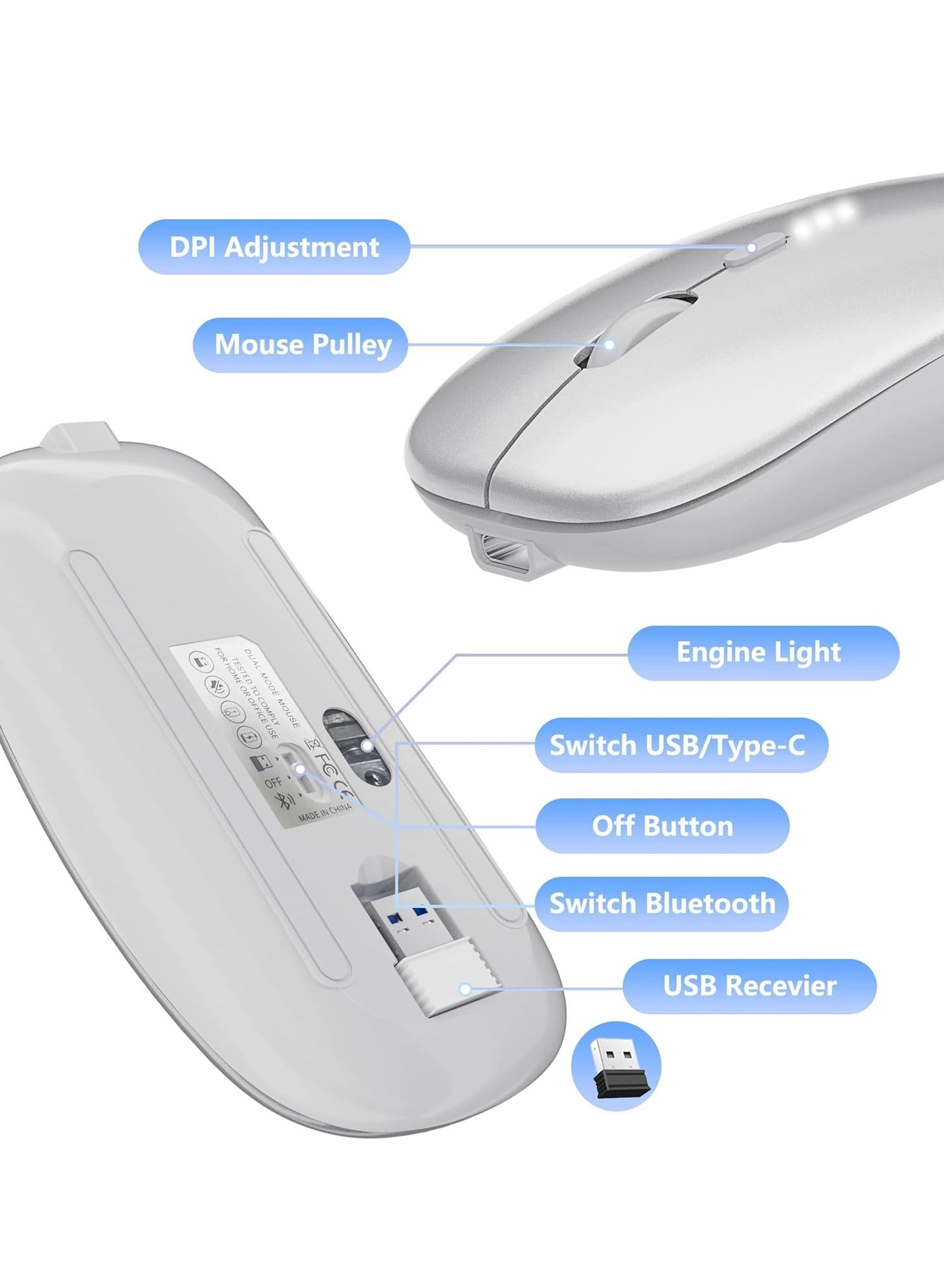 HK-60 Wireless Mouse - Bluetooth