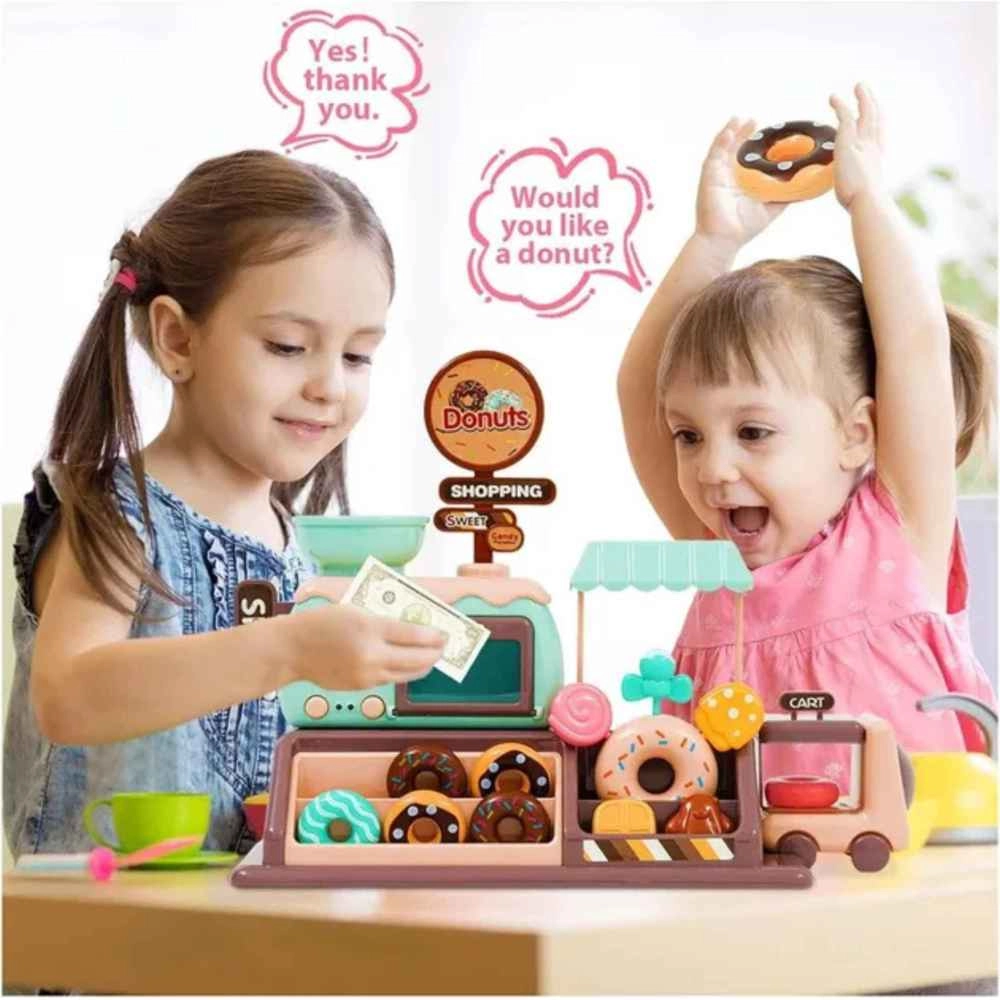Donut Shop Toy Set - Light & Sound Play Money (5551007-777-8)