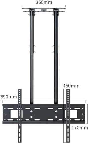 TV Ceiling Mount - 80kg 37-85 inch