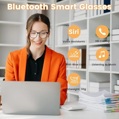smart glasses - Gray Bluetooth Voice Call