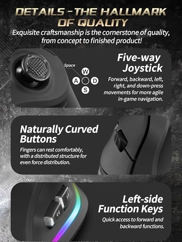 Triple Mode Gaming Mouse - Bluetooth 2.4GHz Wired