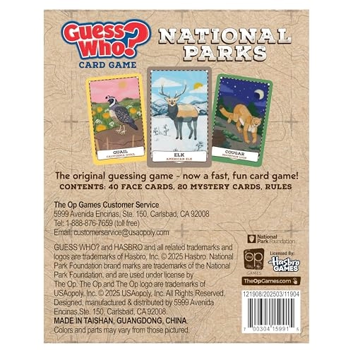GUESS WHO? Card Game: National Parks Edition