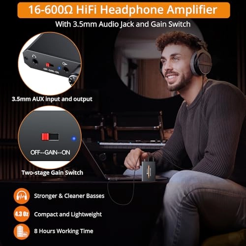 Portable 3.5mm Headphone Amplifier