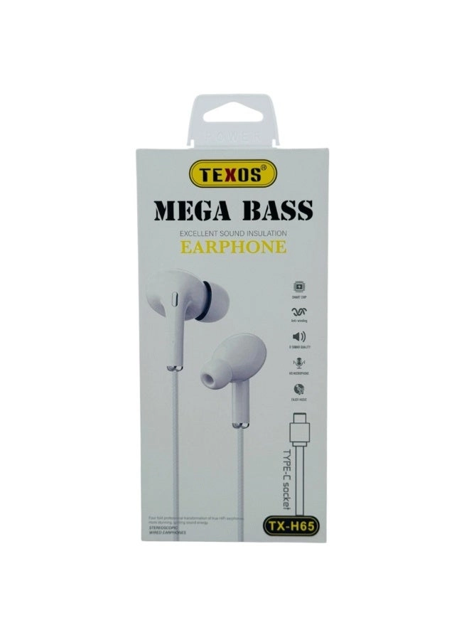 TEXOS TX-H65N Wired Earbud