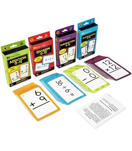 Brighter Child Math Flash Card Set - 4 Sets Of Cards