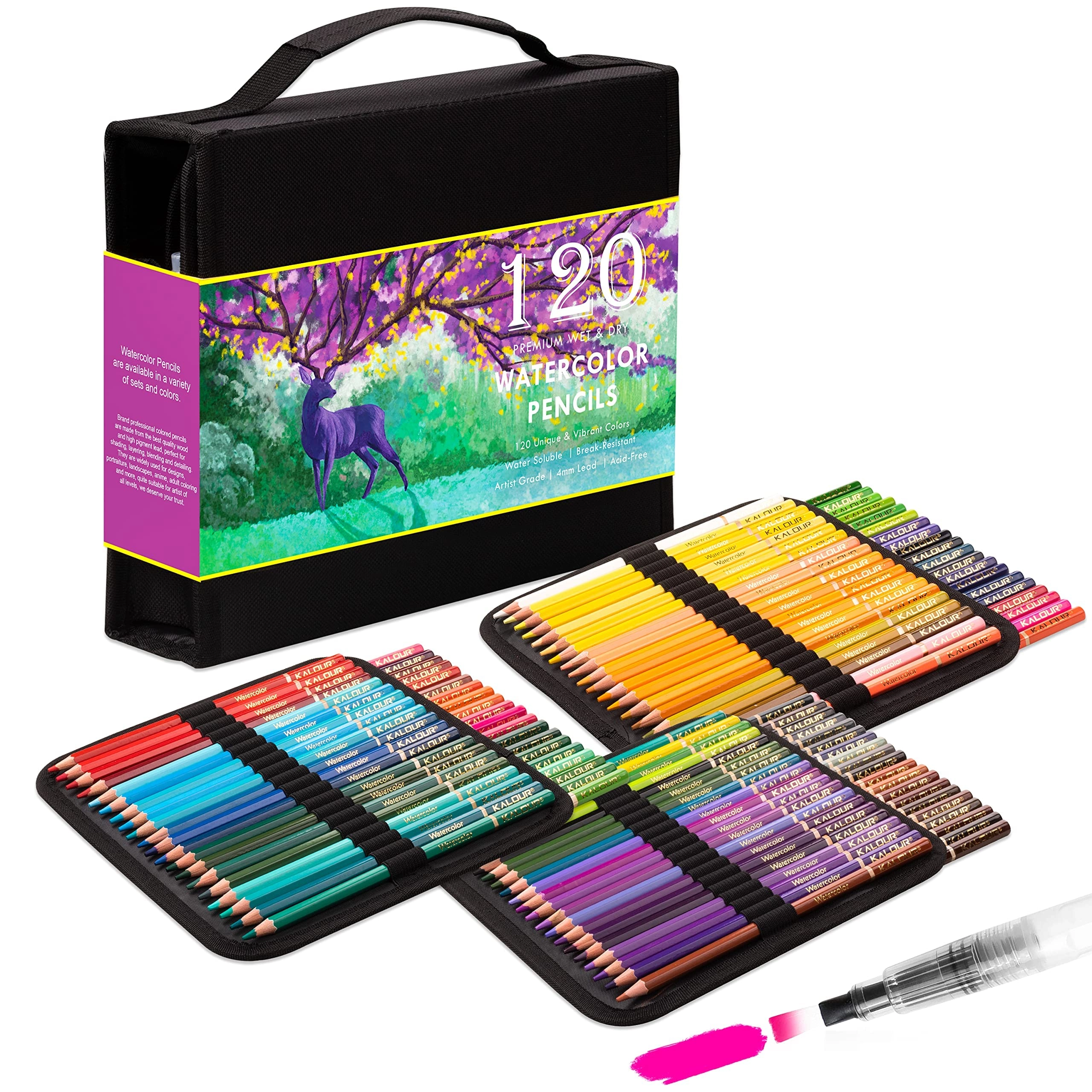 Kalour Watercolour Pencils - 120 Pcs