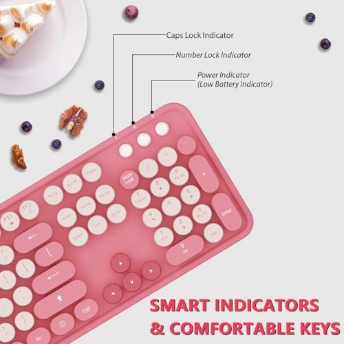 104 Keys Typewriter Keyboard - Wireless