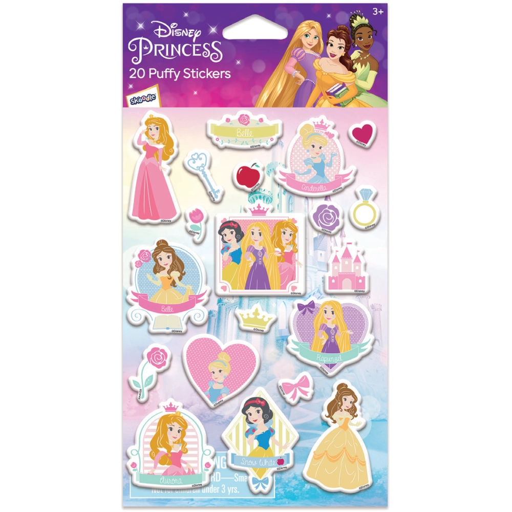 Disney Princess Sticker Book 3D Puffy 20 pcs