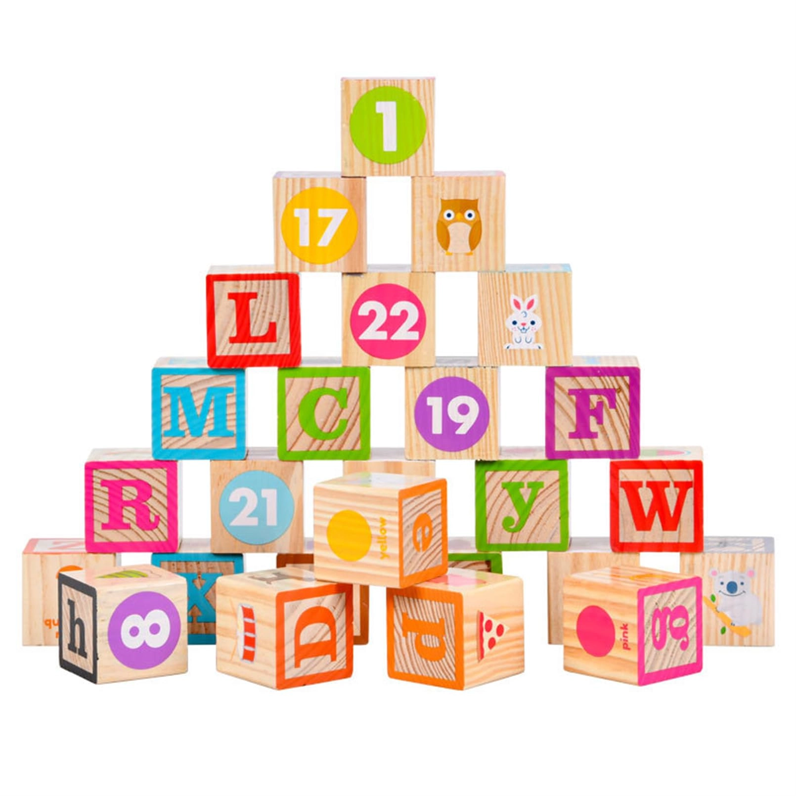 AM ANNA Alphabet Blocks - 2 - 12 months 26 pieces