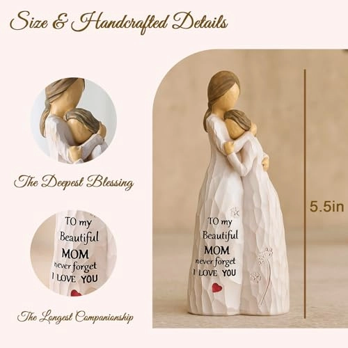 Mother Daughter Figurine - Resin