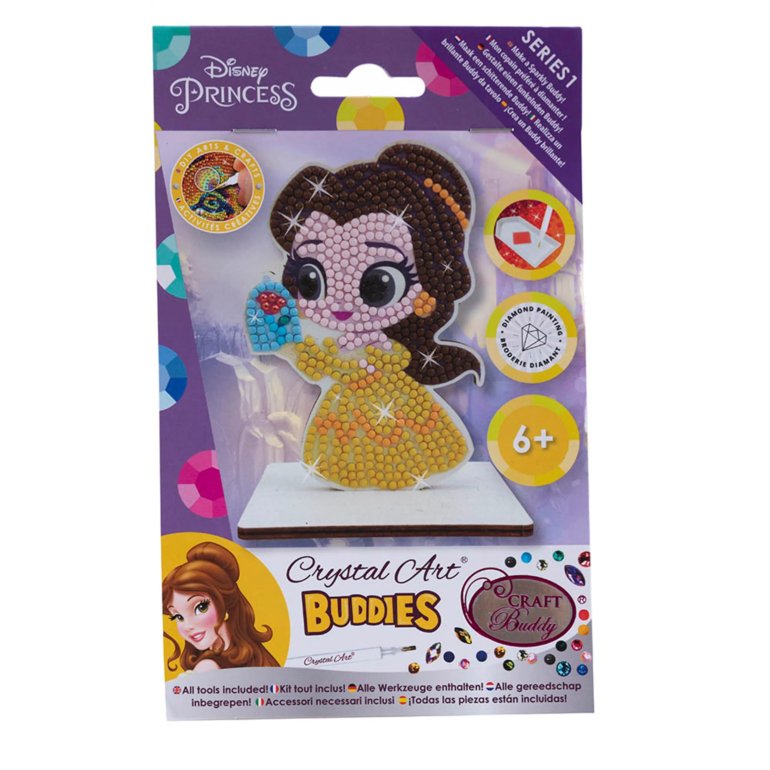CRAFT Buddy Crystal Art Buddy - Belle - 11 cm Complete Kit