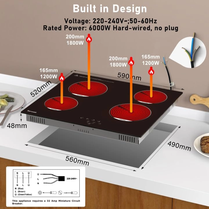 EUXB-ECH-001-NEW Ceramic hob