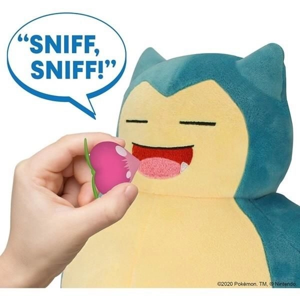 Snorlax Snooze Action 25.7 cm Plush - over 20 unique sounds