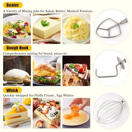 Professional Stand Mixer - 7L 350W/500W/500W