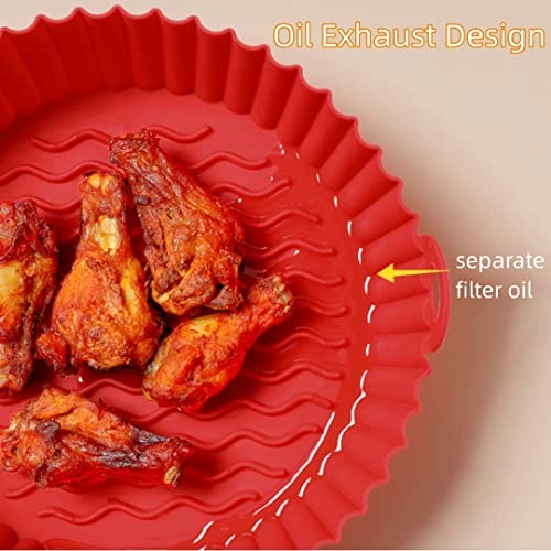 Air Fryer Liner - High Quality Silicone 3 Pack