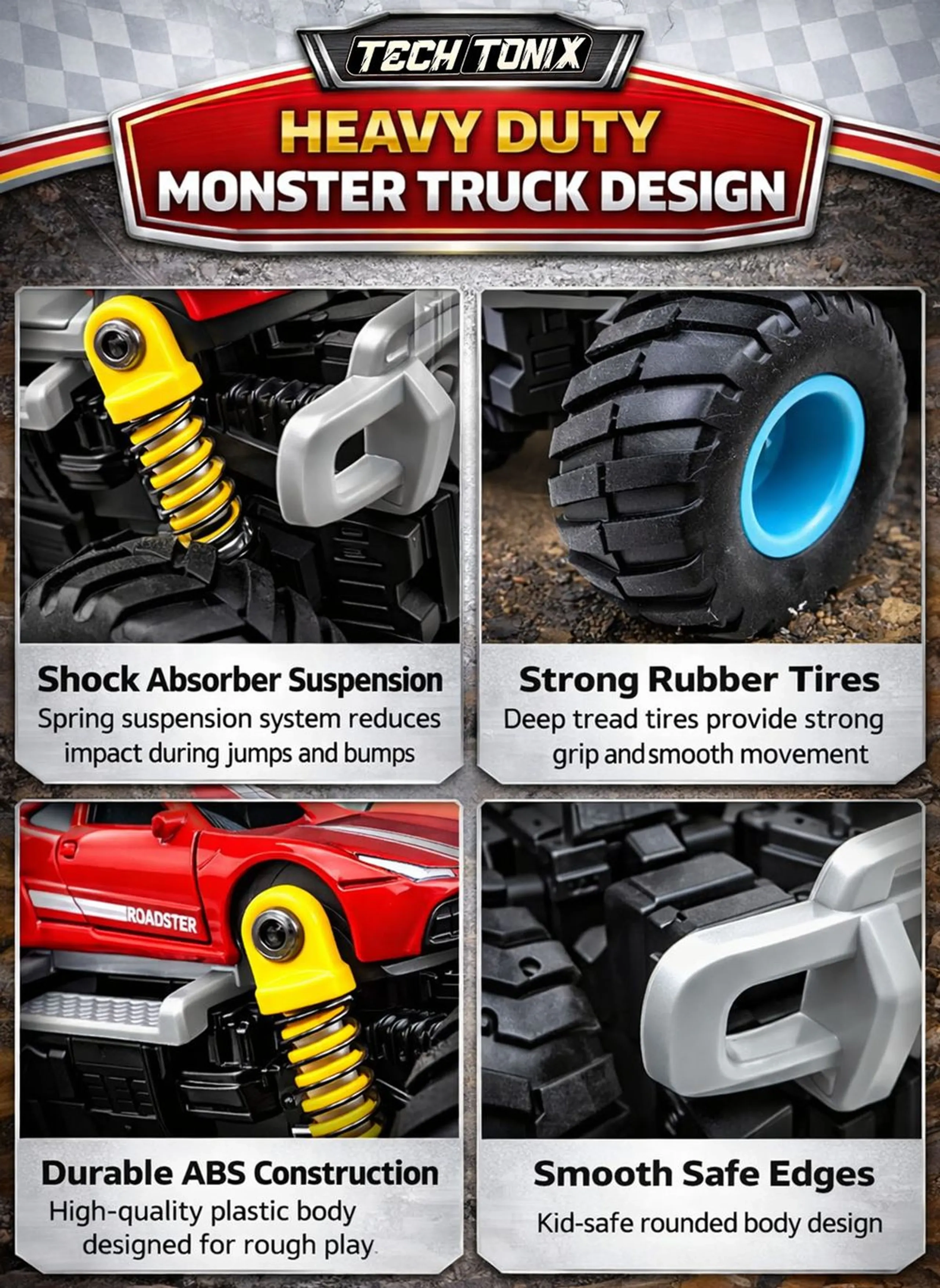 Stunt Monster Truck - 9 pcs